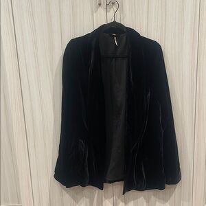 Free People Black Blazer Suit Jacket